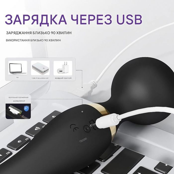 Масажер для тіла з вибраціею акумуляторний 20 режимов (TS-33629) массажёр антицелюлитный 18+