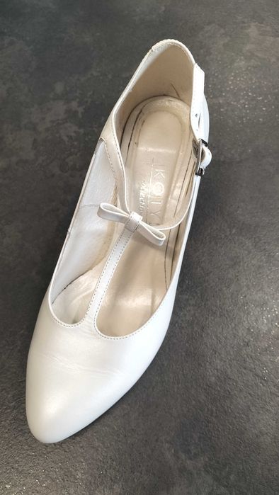 Ślubne KOTYL 37 biała perła