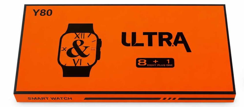 Smartwatch Ultra Y80 – Chamadas Bluetooth | Ecrã Grande | Novo