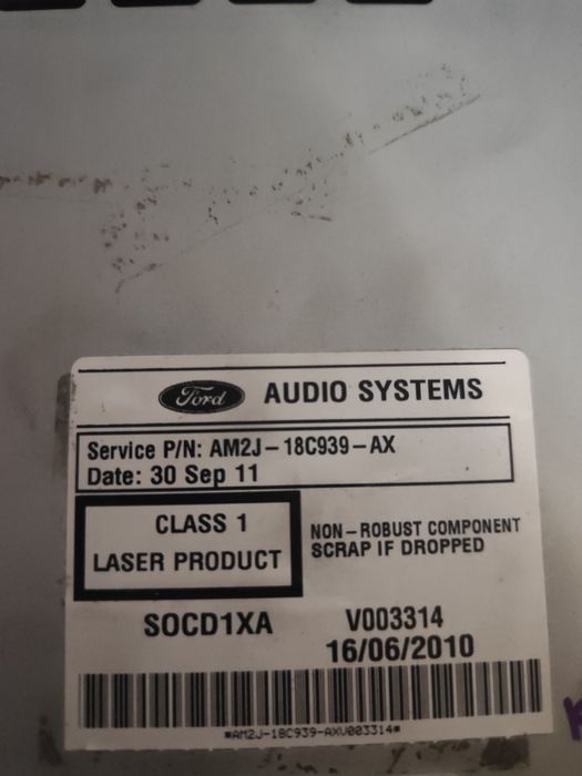 Rádio Sony Ford Mondeo / S-Max / Galaxy – MP3 / Bluetooth / Original