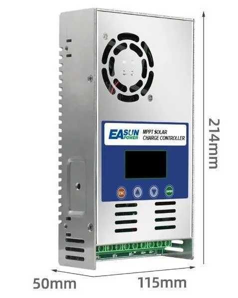 60A MPPT 12V 24V 36V 48V Контролер Auto EASUN POWER, max. PV 190V DC
