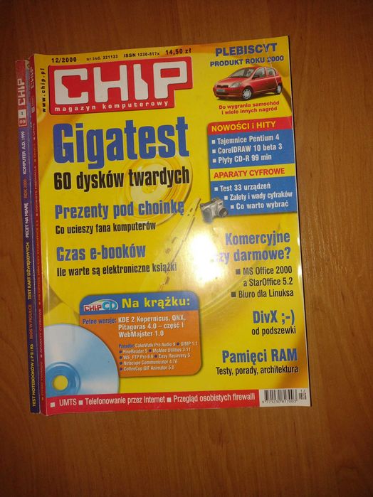 Chip - stare czasopisma komputerowe - zestaw 6 szt.