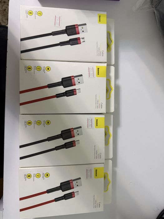 Кабель Baseus Cafule USB 2.0 to Lightning/Micro 1M