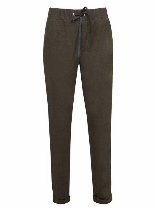 Spodnie damskie z ozdobnym lampasem rozmiar 36