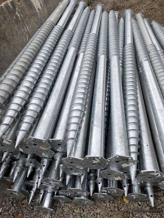 Сваи, палі, геошуруп, винтові, сваї, наконечники