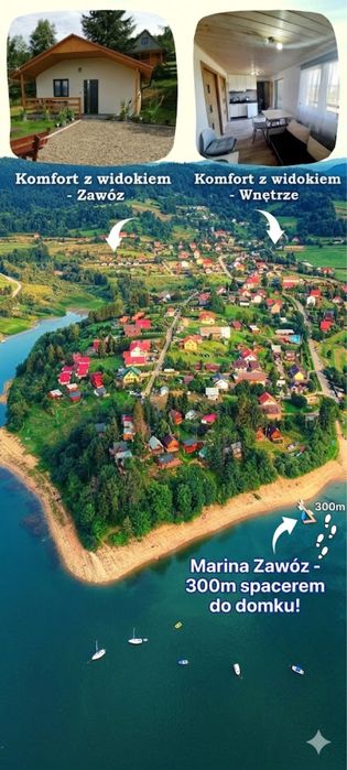 300m do Jeziora ! Domek ogrodzony  !Bieszczady  +Rowerek GRATIS! Wolny czerwiec