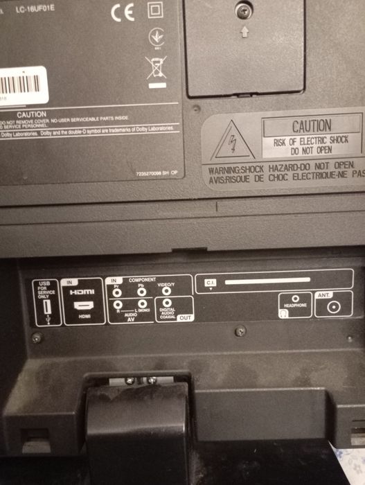 Телевизор sharp lc-16 uf01e