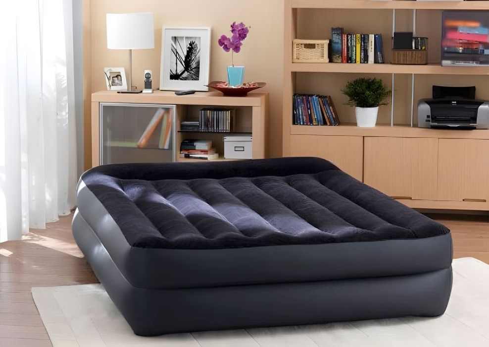 NOWY Materac dmuchany do spania 203x152 cm dwuosobowy łóżko INTEX