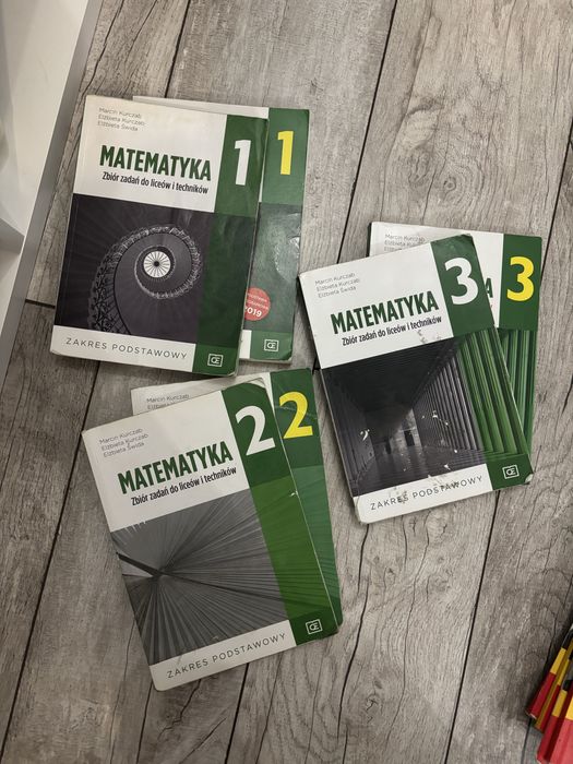 Podreczniki matematyka klasa 1 , 2 , 3 podrecznik + karty pracy