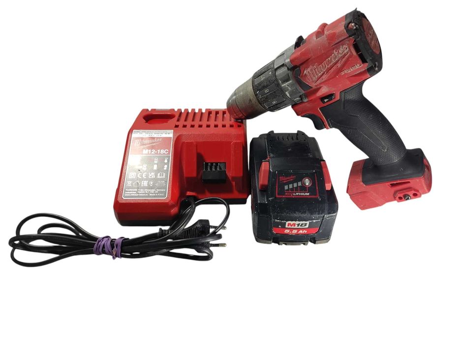 Wkrętarka Milwaukee M18 FPD2 + Akumulator 5.5AH + Ładowarka