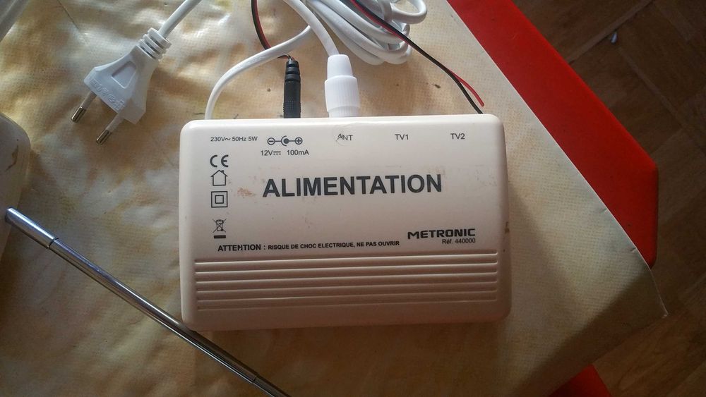 Antena tdt omnidirecional 360 caravana/camping/barco com amplificador