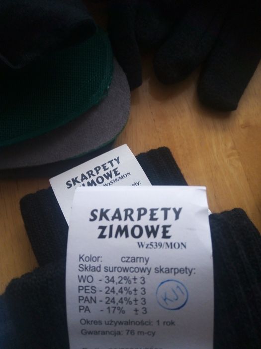 Skarpety zimowe wojskowe W.P.