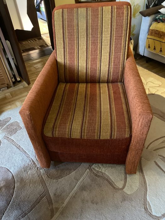 Fotel uzywany, brazowy