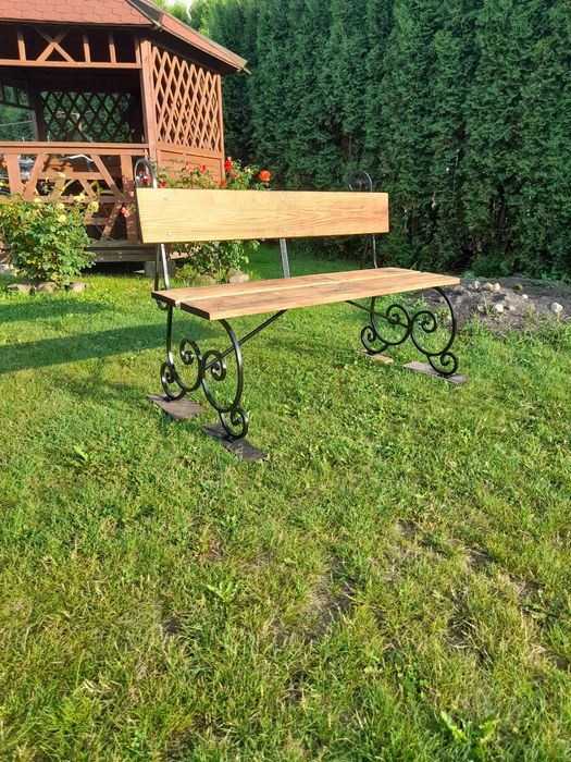 Ławka ogrodowa metalowa