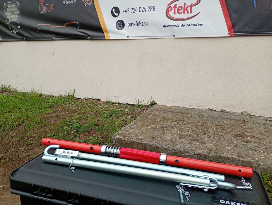 Sztywny Hol 3,5t Amortyzowany z Flagą. Holowanie Pomoc Drogowa Laweta BUS