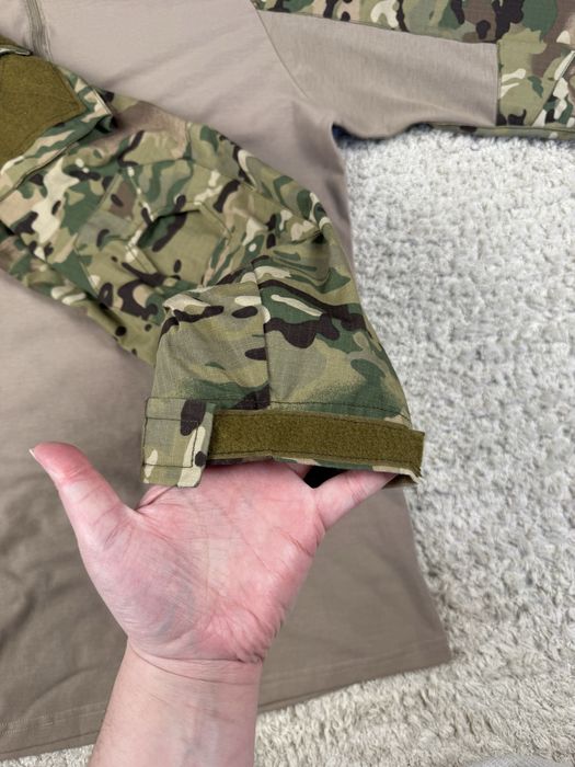 Чоловіча тактична кофта убакс мультикам комбінована чоловіча бойова  сорочка