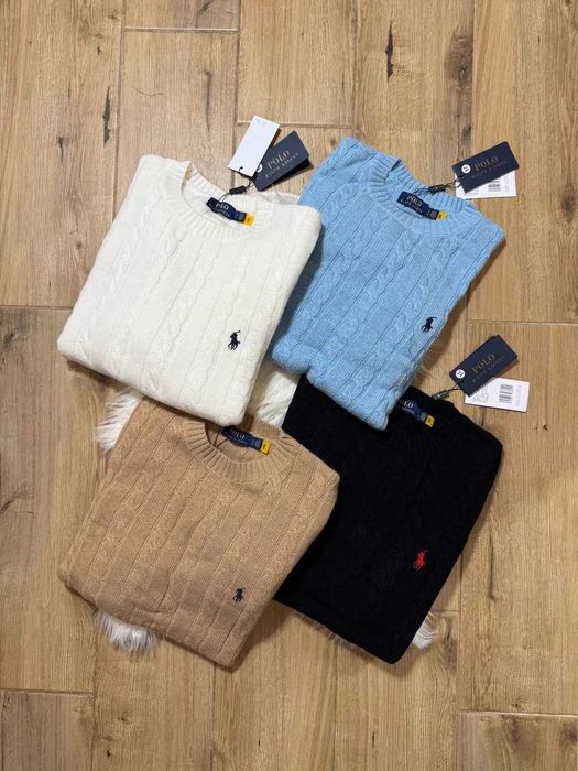 Светр Polo Ralph Lauren в'язаний з косами, 4 кольори