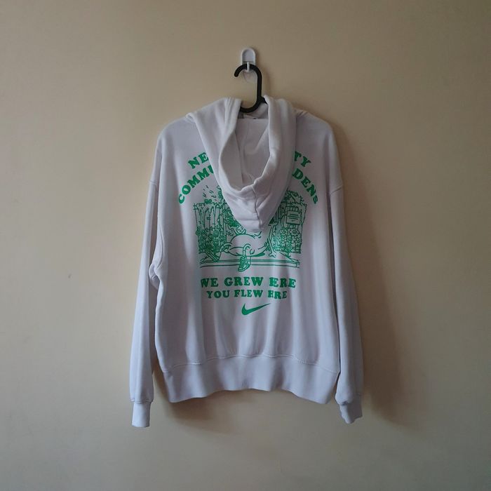 Bluza Nike NYC unikat hoodie Graden y2k nadruk na plecach