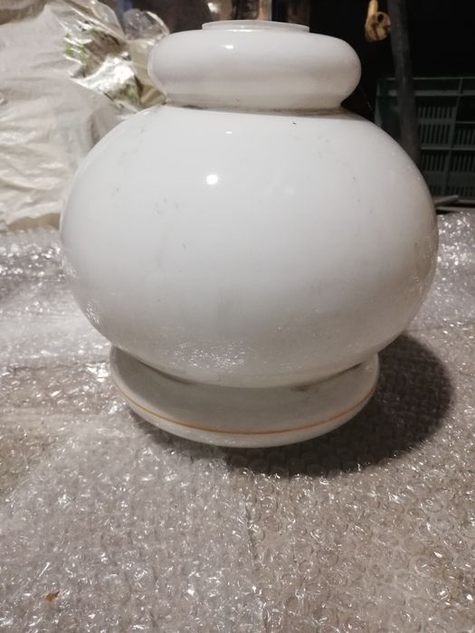 K9 Szklany klosz biały zwis