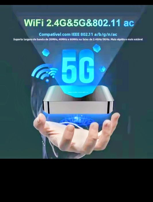 BOX android 8GB/128GB android nova na caixa