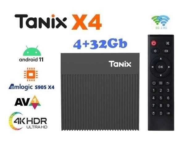 Android-box,ТВ-приставка  Tanix X4(4/32Gb,S905X4),налаштована під ключ
