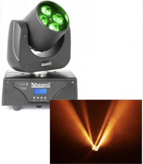 NOVO  Beamz Razor Professional 500 LED Moving Head com lentes rotativa