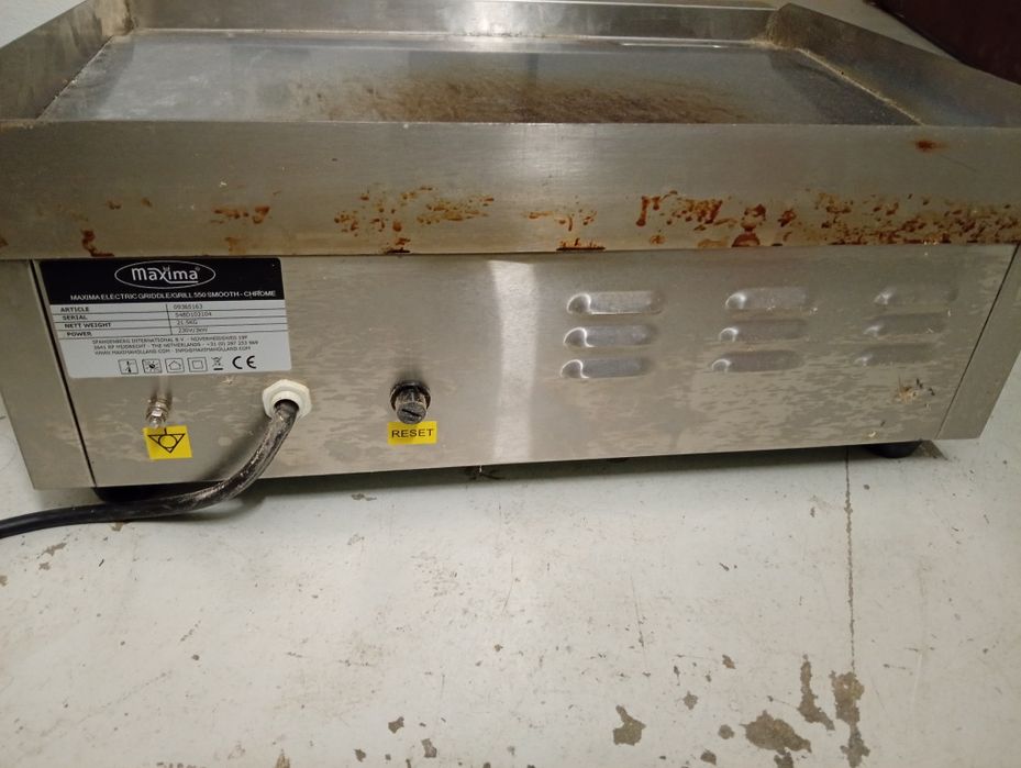 Placa de grelhar profissional Maxima