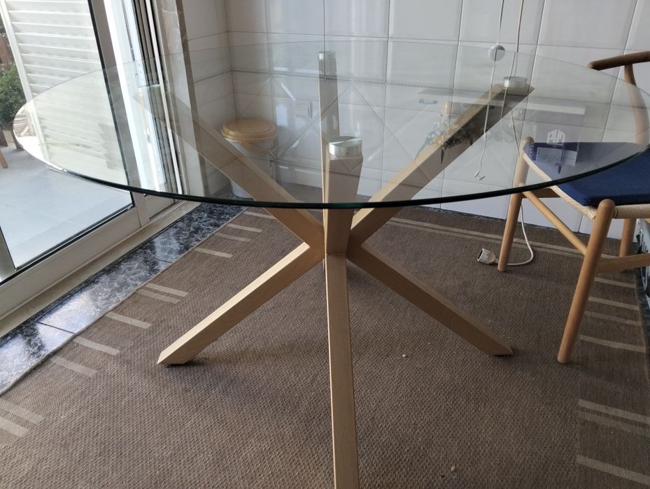 Tampo de vidro para mesa