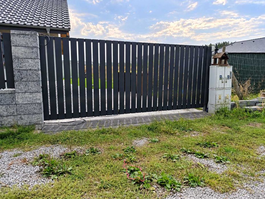 Bramy przesuwne  —  na pilota , automatyka , palisada , na wymiar Producent !!