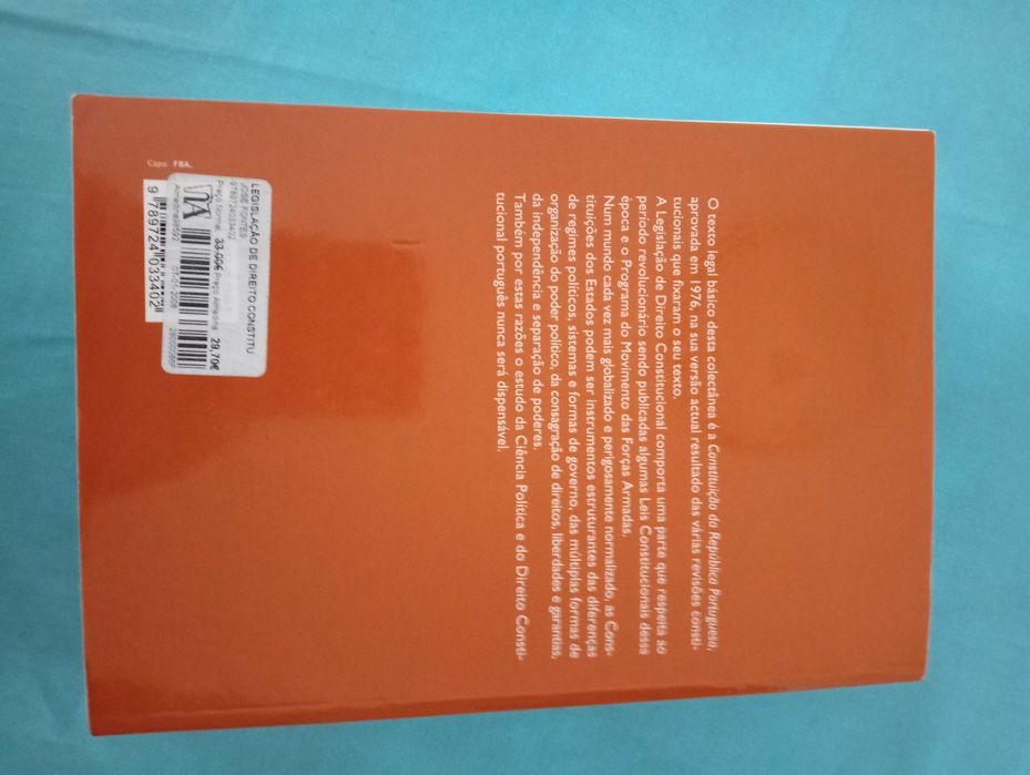 Livros de Direito de José Fontes e Manuel F. Costa - Ensino Superior