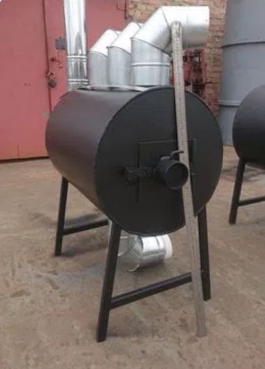 Вечная! 6мм! до 115 м2! Буржуйка Булерьян - Печь Poltavka Turbo 115