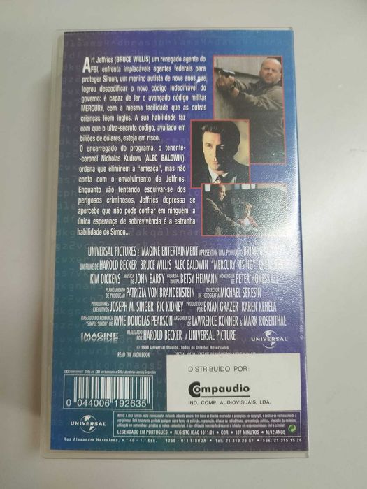 VHS "Nome de Código : Mercúrio"