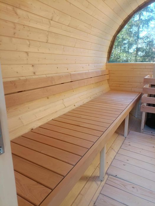 Sauna Ogrodowa piec opalany drewnem