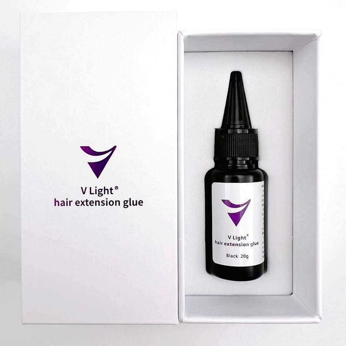 Oryg V-Light Hair Extensions Niewidoczne Przedłużanie Włosów UV Zestaw