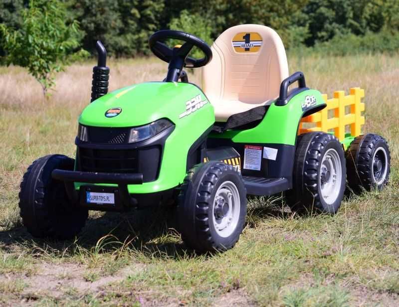 BAWIBUS.PL pojazd TRAKTOR NA AKUMULATOR z przyczepką koparka DUŻA