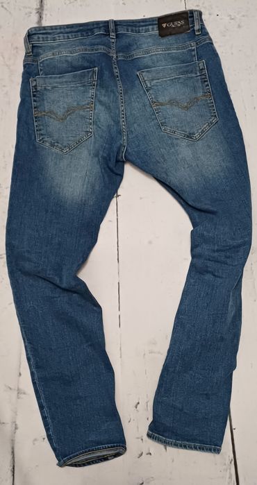 Męskie spodnie jeansowe guess 32 tapered