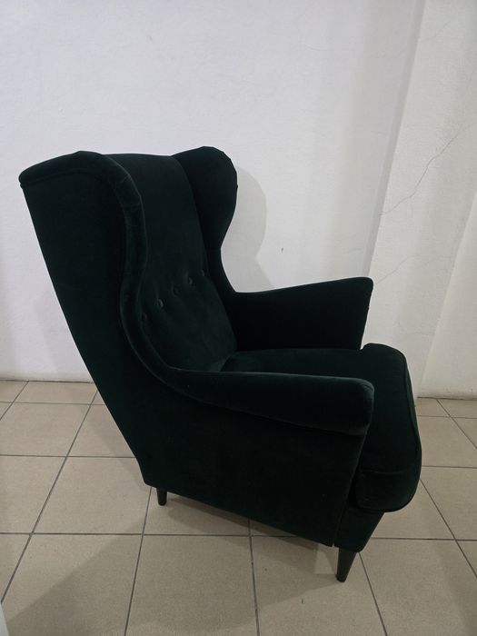 Poltrona - Cadeirão de Veludo - Verde IKEA