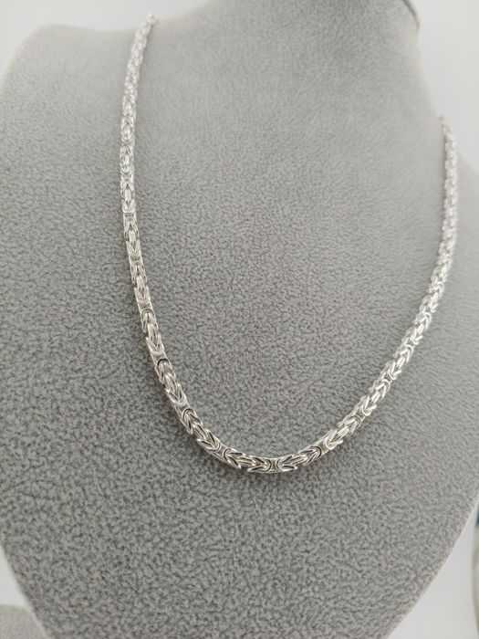 Srebrny Łańcuszek Królewski 60cm Pr.925 Nowy Zapraszamy