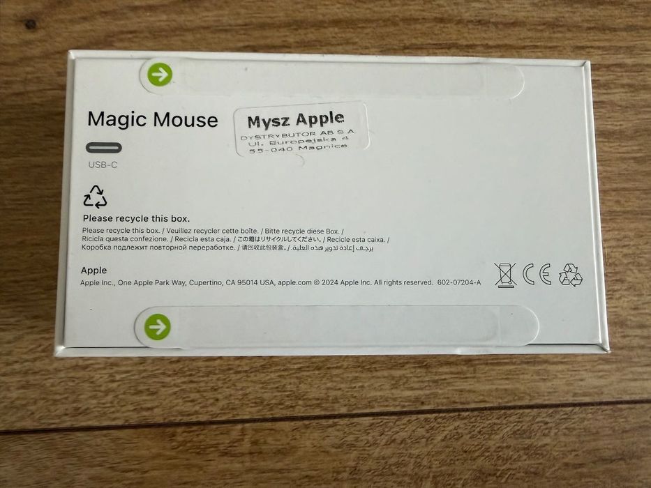 Myszka Apple Magic Mouse Model A3204
