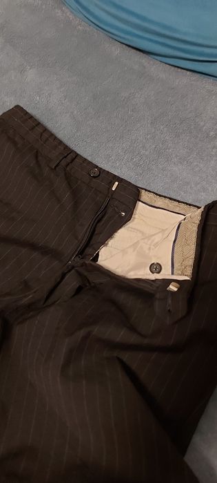 Spodnie damskie brązowe w paski rozm. L