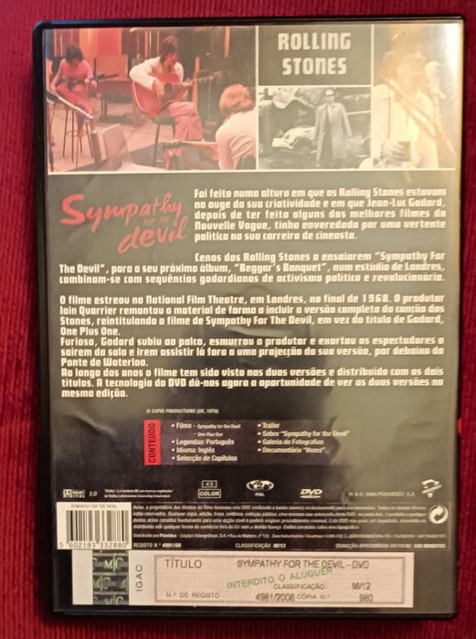 "Sympathy for The Devil"+"One Plus One" Godard 2 DVDs RARO