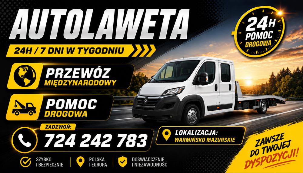 Autolaweta 24/7 | Pomoc drogowa | Holowanie | Transport aut