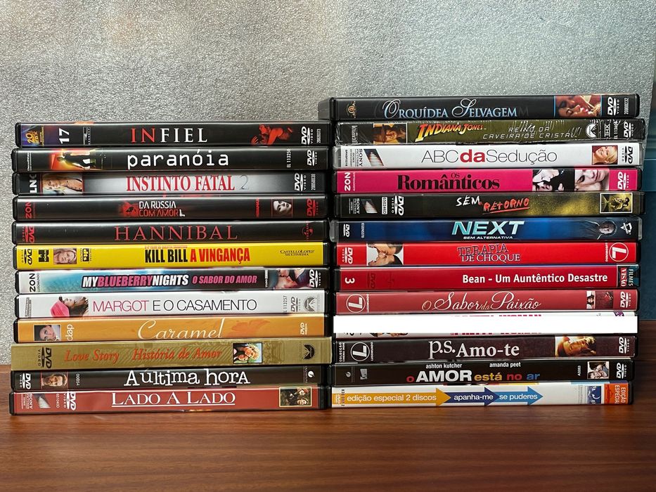 DVD vários filmes cinema romântico, ação, thriller... excelente estado64564037480066120