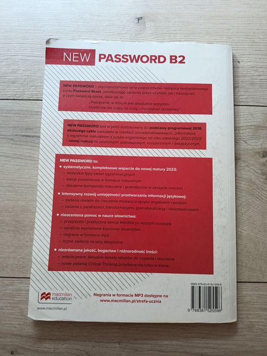 Podręcznik new password B2