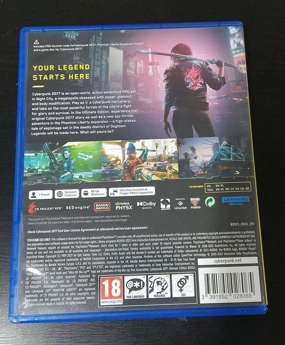 Cyberpunk 2077 PS5 Używana