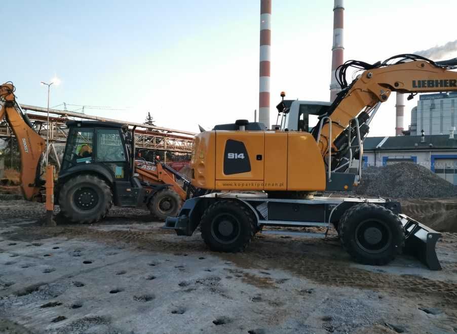 Wykopy, Wyburzenia, Usługi koparki i koparko ładowarki, roboty ziemne