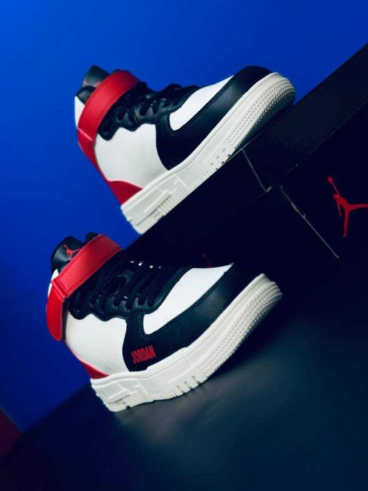 Мужские зимние кроссовки на меху Jordan натуральная кожа супер тёплые