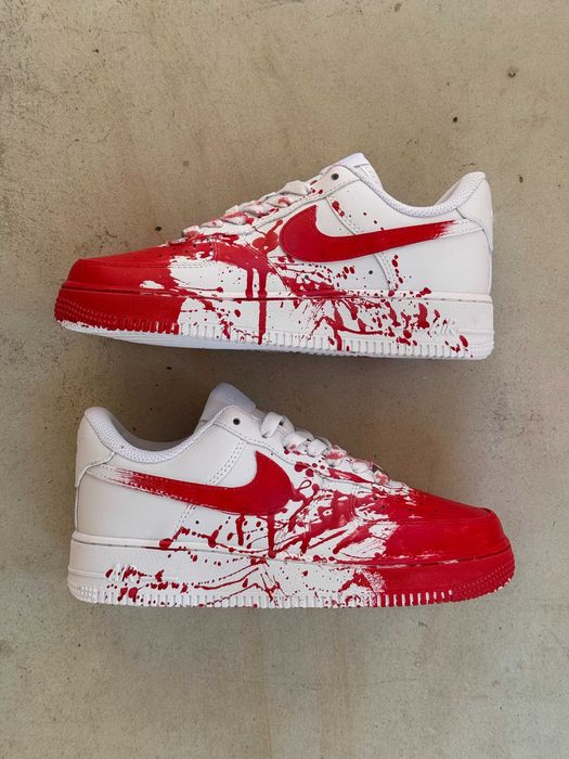 Кросівки Nike Air Force 1 Low Custom Blood high premium