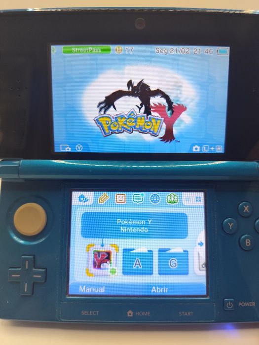 Nintendo 3DS Original (Azul Aqua) - Excelente Estado
