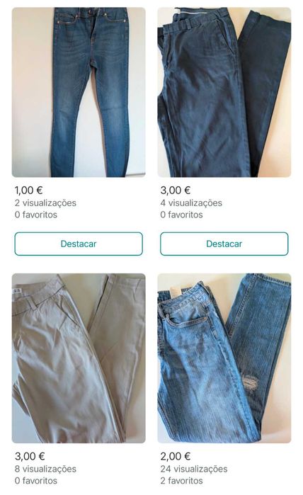 Roupa variada de mulher - várias marcas (S-M/36-38)